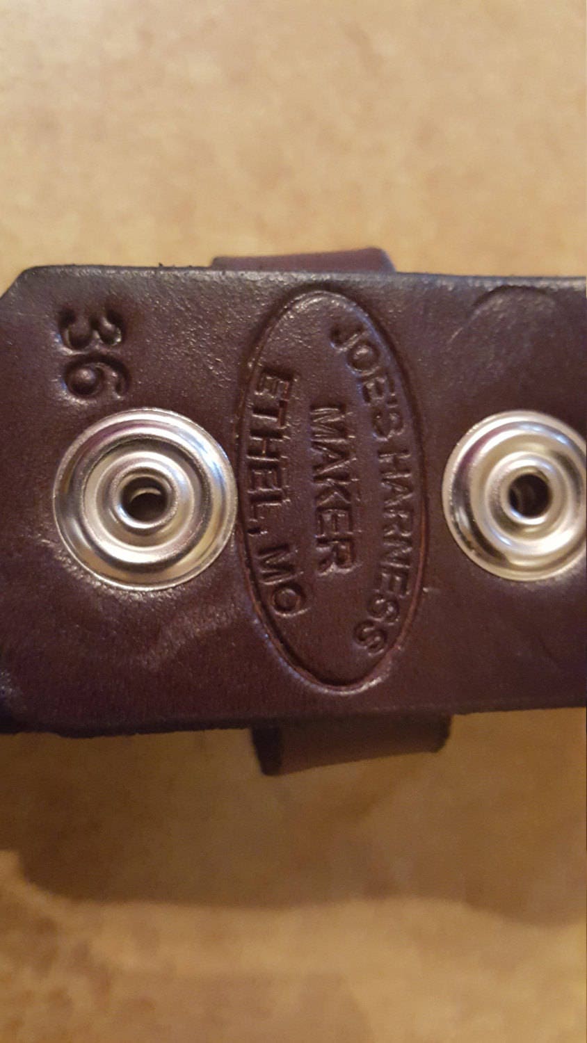 Stitched Burgundy Handmade Leather Belt