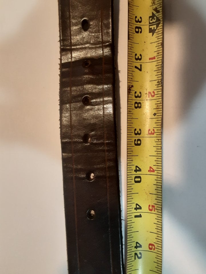 Hand Made Leather Belt - Brown Leather Belt