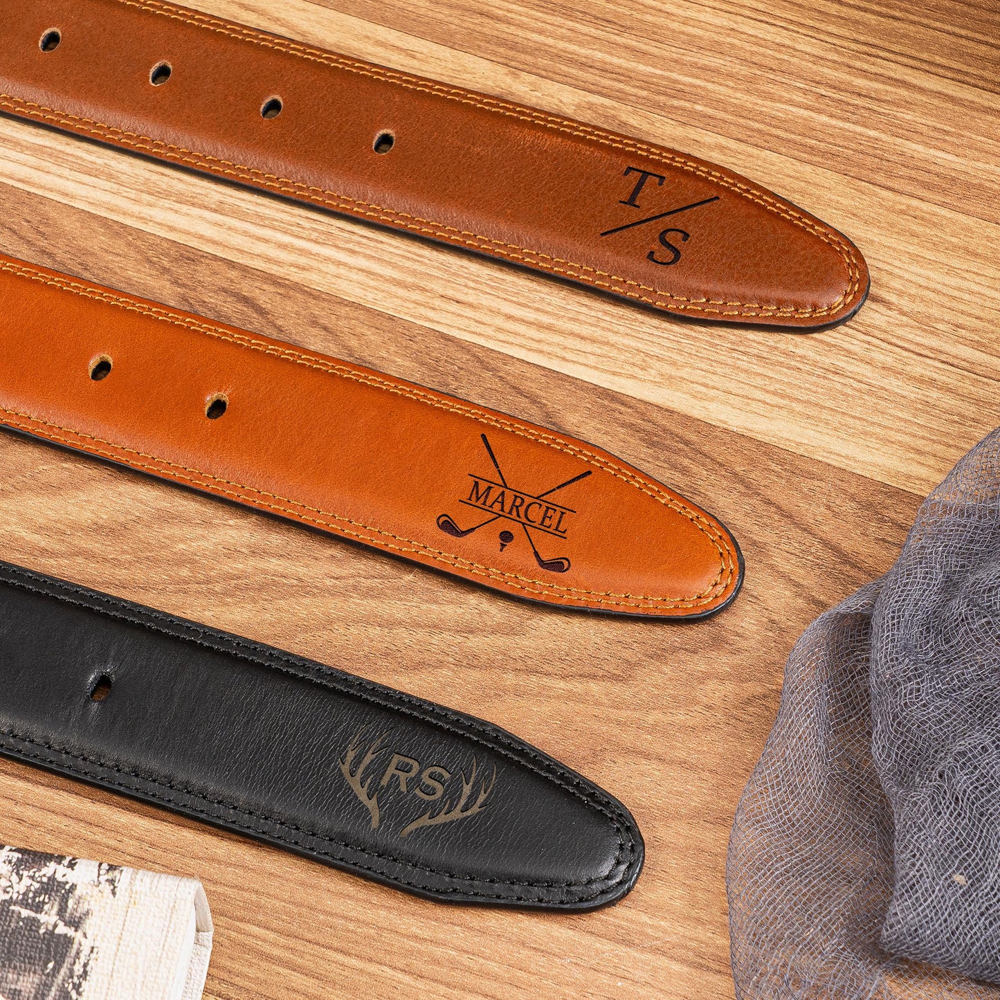 Personalized Leather Belt for Dad