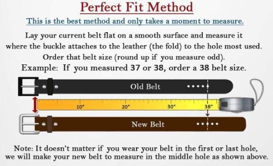 Buffalo Leather Belt Gift for Him