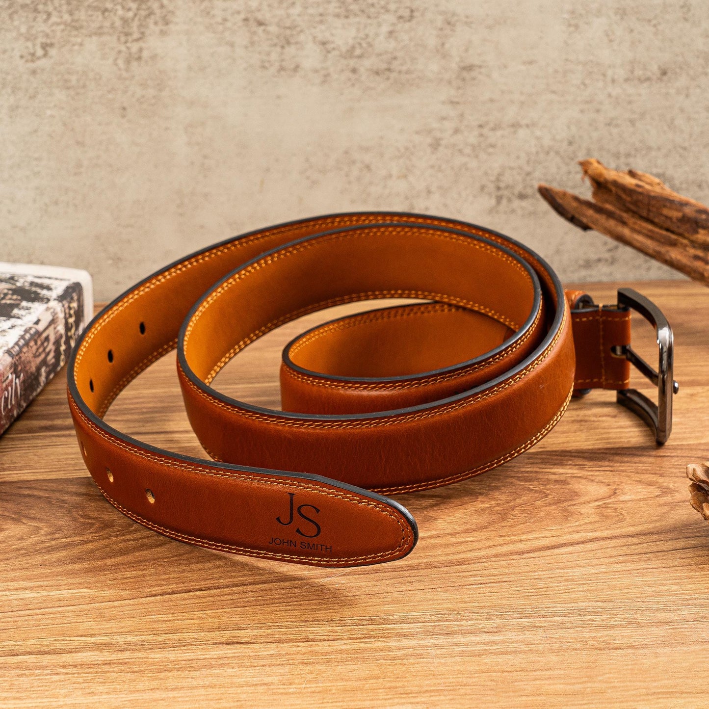 Personalized Leather Belt for Dad