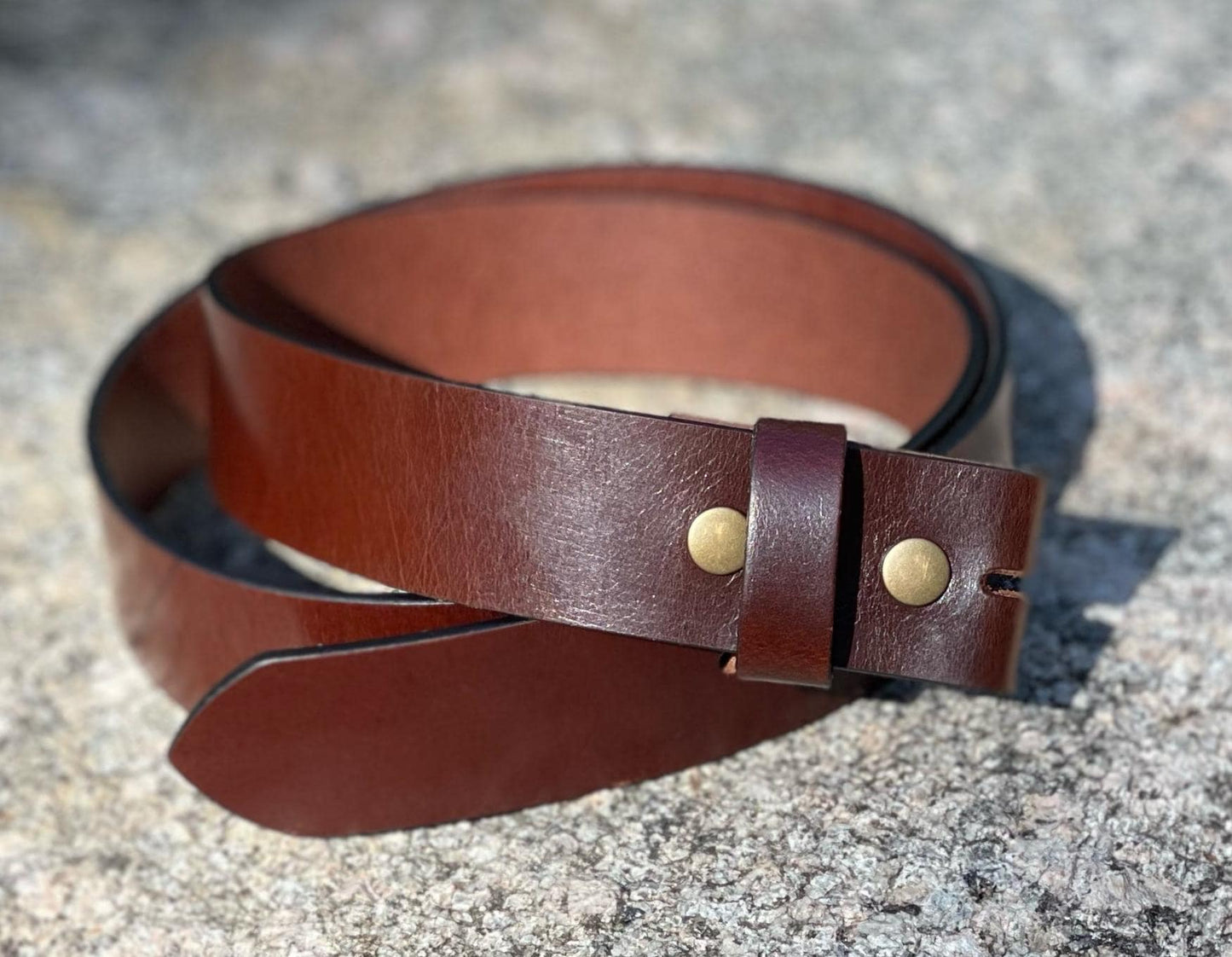 Leather Belt Strap - Full Grain Buffalo Leather