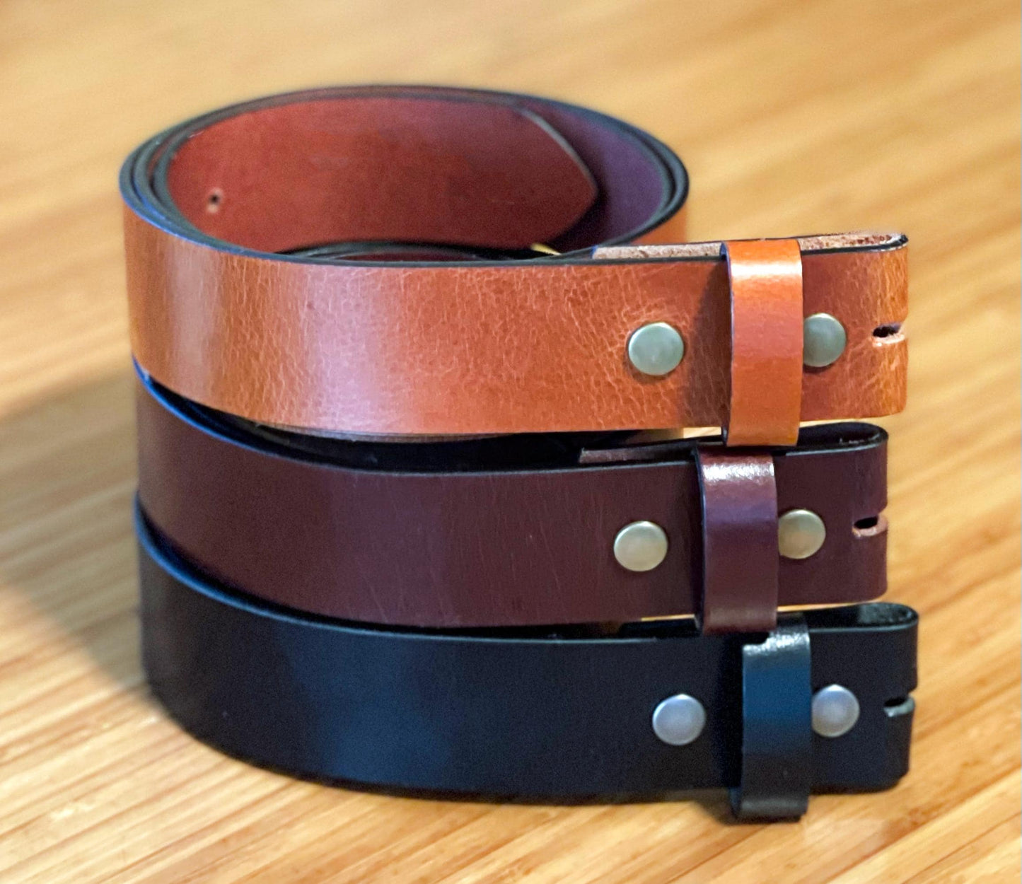 Leather Belt Strap - Full Grain Buffalo Leather