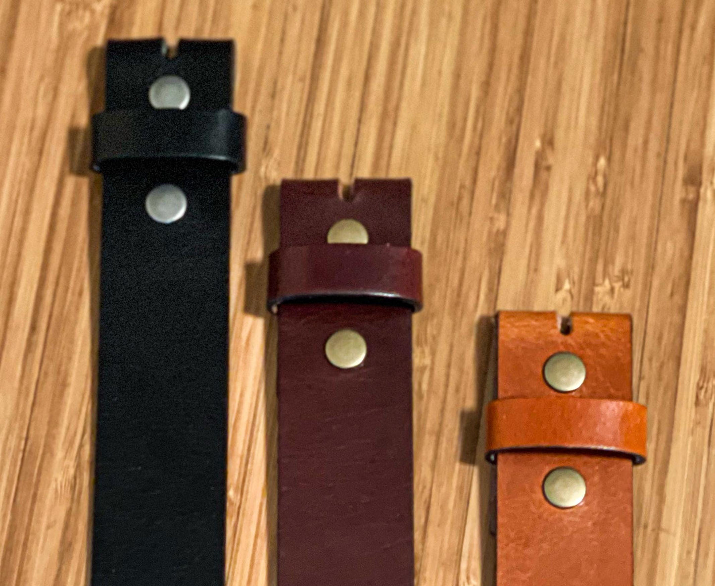 Leather Belt Strap - Full Grain Buffalo Leather