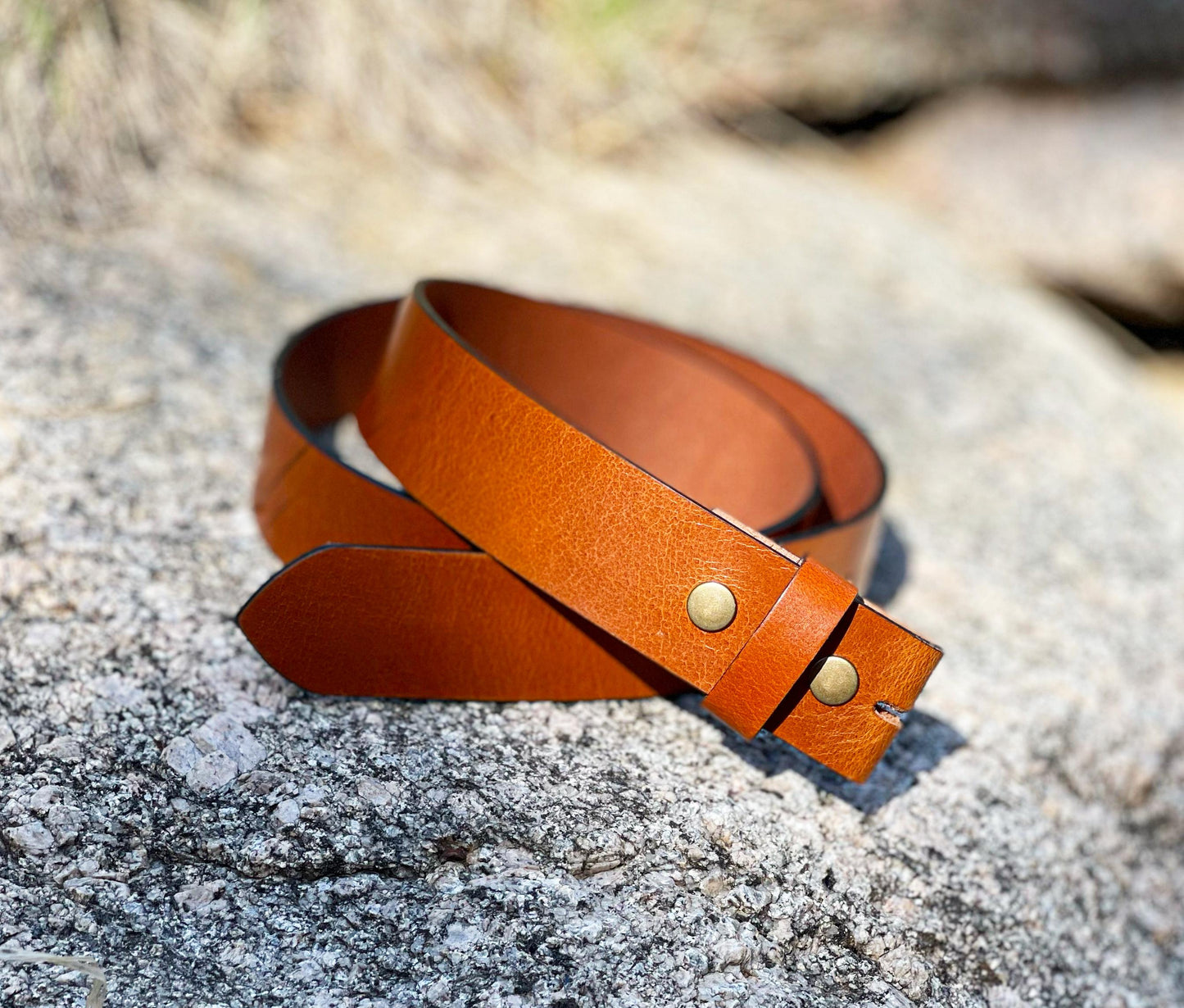 Leather Belt Strap - Full Grain Buffalo Leather