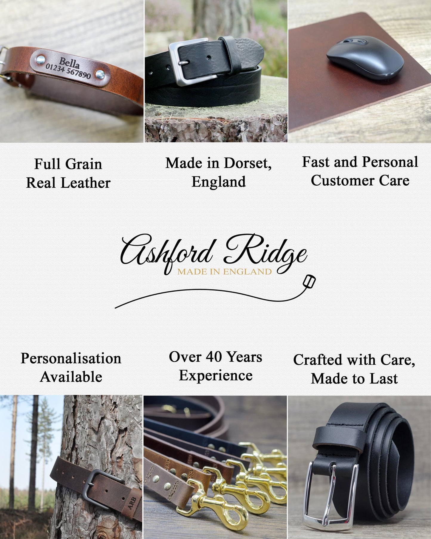 Full Grain Leather Belt - Mens Leather Belt