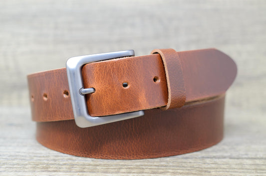 Full Grain Leather Belt - Mens Leather Belt