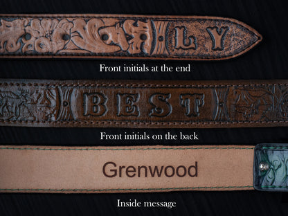 Personalized Leather Belt