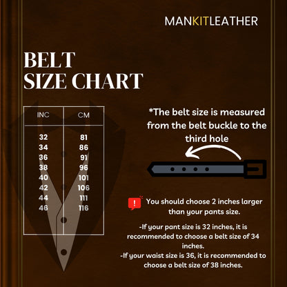 Custom Name Brown Leather Belt