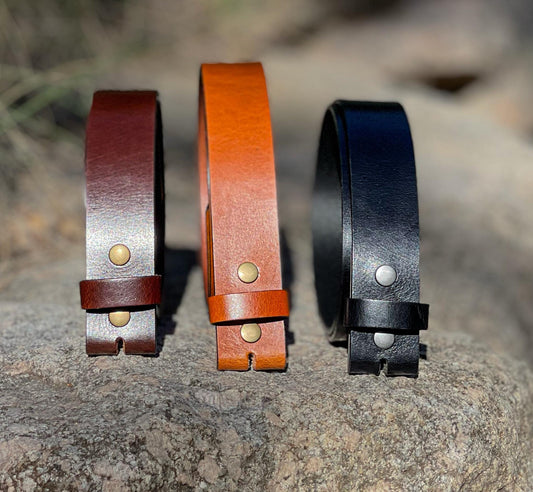 Leather Belt Strap - Full Grain Buffalo Leather
