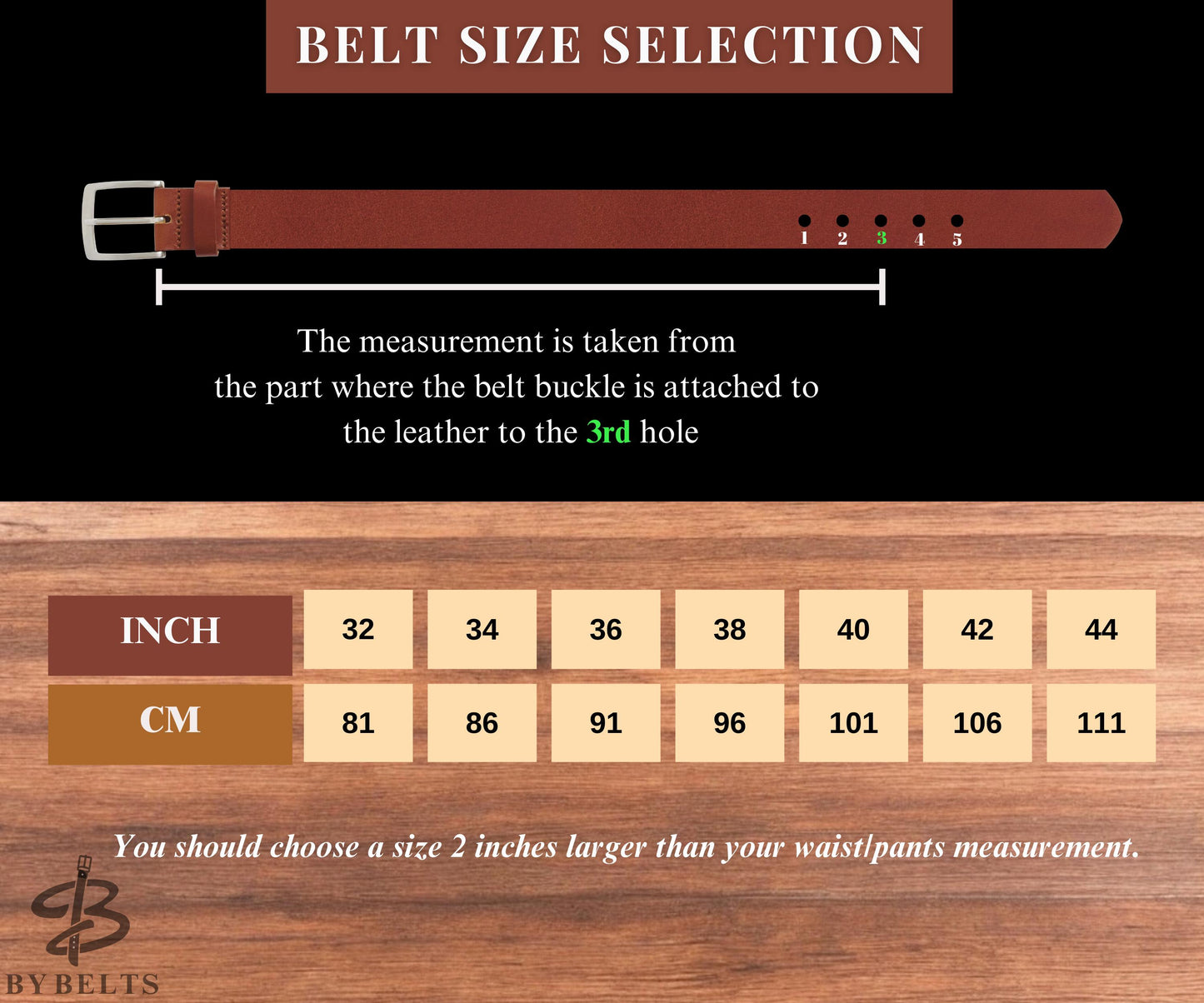 Personalized Leather Belt for Anniversary