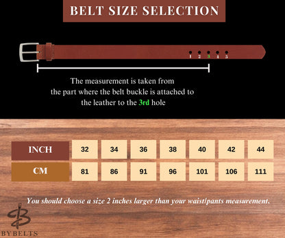 Personalized Leather Belt for Anniversary