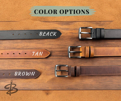 Personalized Leather Belt for Anniversary