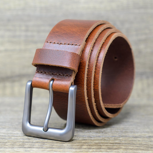 Full Grain Leather Belt - Mens Leather Belt