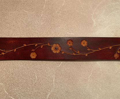Custom Leather Belt - Tooled Leather Belt