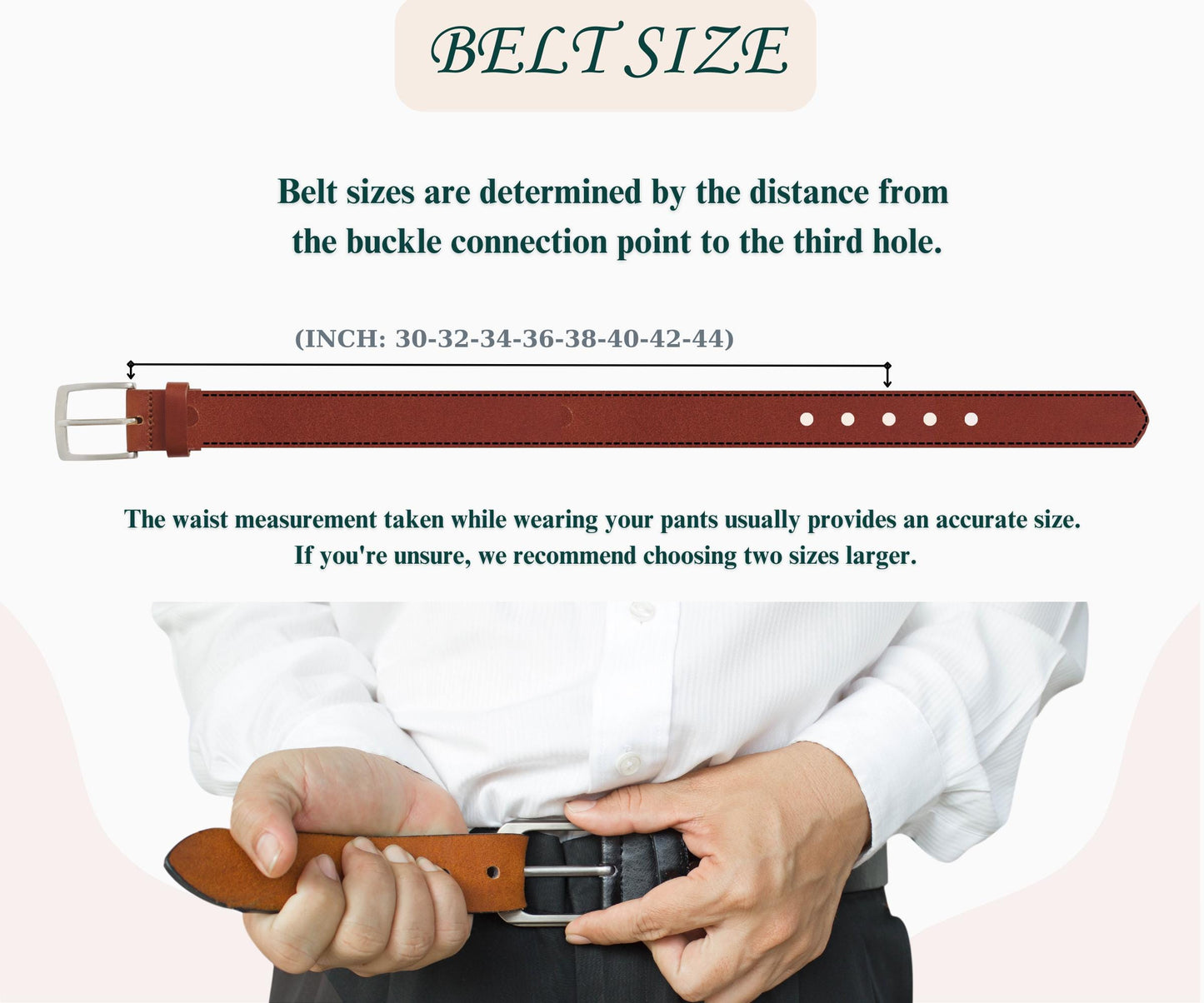Personalized Leather Belt - Custom Engraved Belt For Men